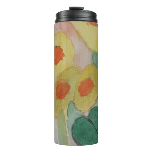 Abstract Sunflowers Thermal Tumbler
