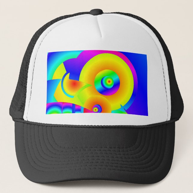 Abstract Sunflowers  Trucker Hat (Front)