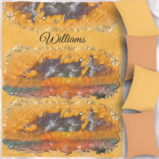 Abstract Sunset 0612 Fleece Blanket (Creator Uploaded)
