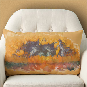 Abstract Sunset 0612 Lumbar Cushion