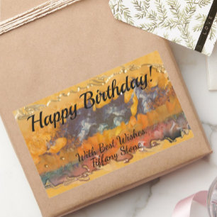 Abstract Sunset 0612 Rectangular Sticker