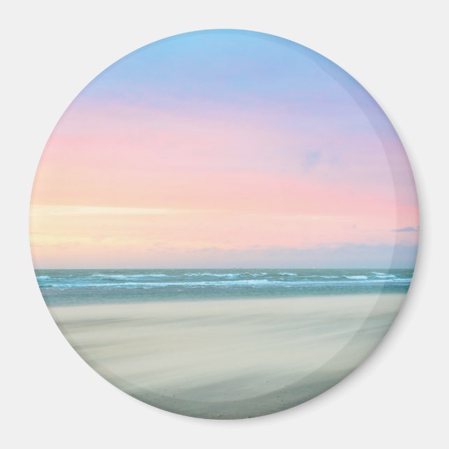 Abstract sunset at the beach in the Hague Magnet (Front)