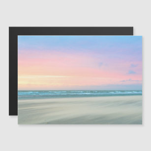 Abstract sunset at the beach in the Hague Magnetic Invitation