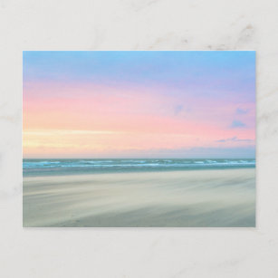 Abstract sunset at the beach in the Hague Postcard