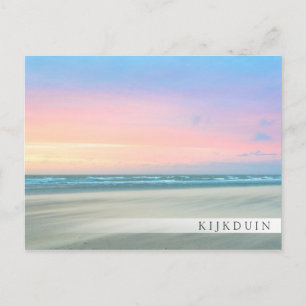 Abstract sunset at the beach in the Hague Postcard