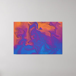 Abstract Sunset Canvas Print