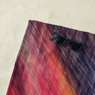 Abstract Sunset Colour Beach Towel