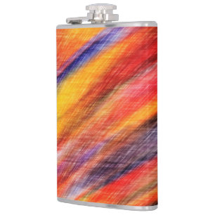 Abstract Sunset Colour Flask