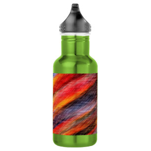 Abstract Sunset Colour Stainless Steel Water Bottl 532 Ml Water Bottle