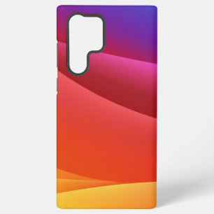 Abstract sunset colours in an elegant pattern samsung galaxy case