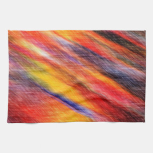 Abstract Sunset Colours Kitchen Towel
