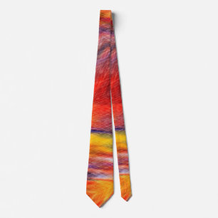Abstract Sunset Colours Neck Tie