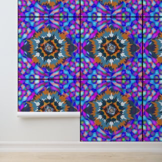 Abstract Sunshine Colourful Floral Mandala Art  Wallpaper