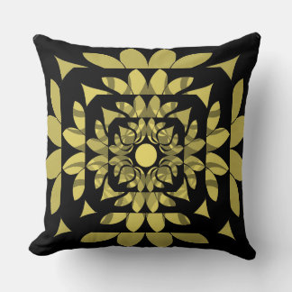 Abstract Sunshine Throw Pillow