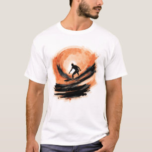 Abstract Surfer T-Shirt