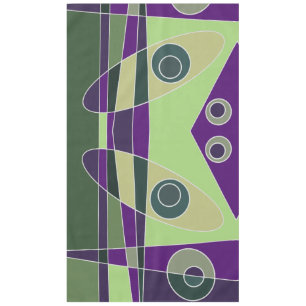 Abstract Surfing Green Purple Tablecloth