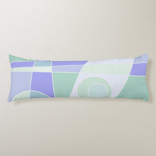 Abstract Surfing Pastel Purple Green Body Cushion