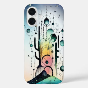 Abstract surreal cactus world cover