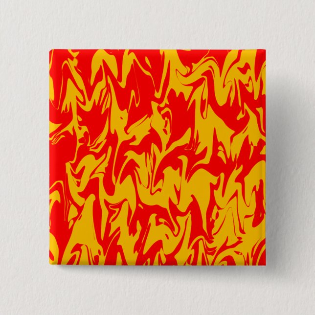 Abstract Swirl 15 Cm Square Badge (Front)