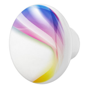 Abstract Swirl 1 Ceramic Knob