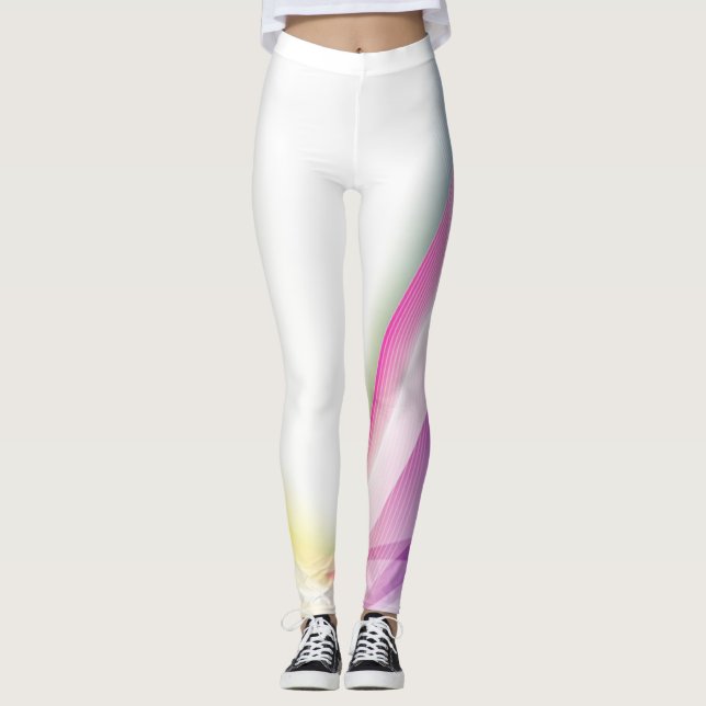 Abstract Swirl 1 Leggings (Front)