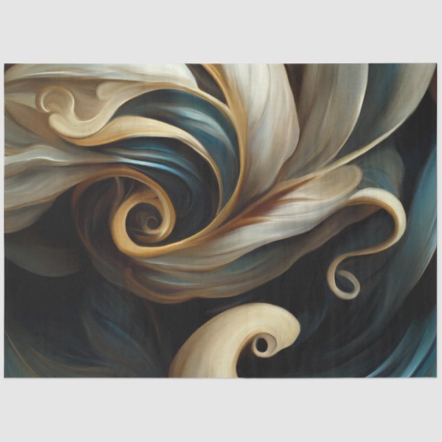 Abstract Swirl 1 Tissue Paper (Front)