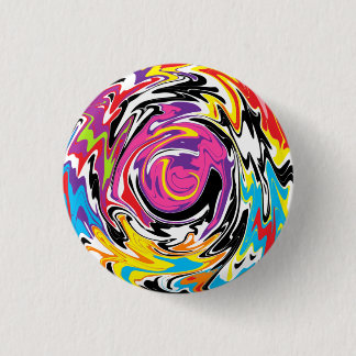 Abstract Swirl 3 Cm Round Badge
