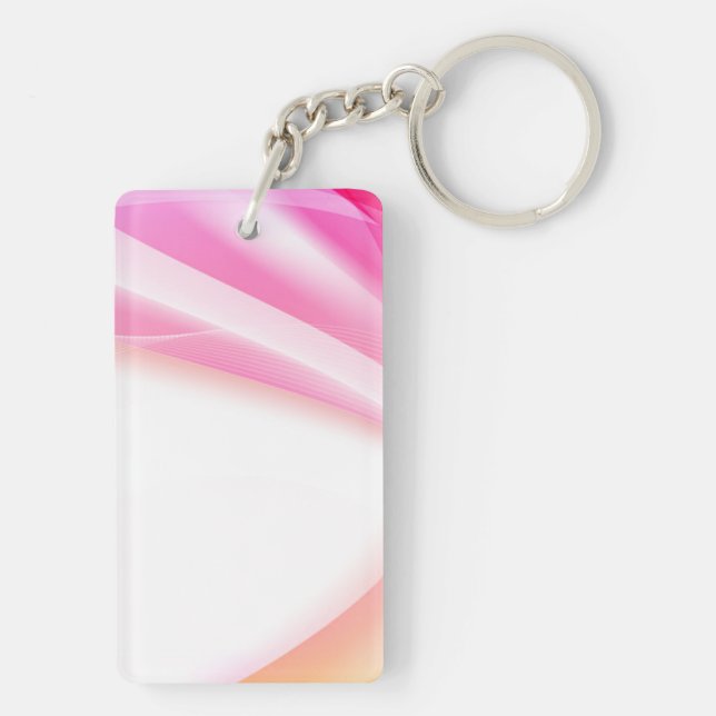 Abstract Swirl 3 Key Ring (Back)