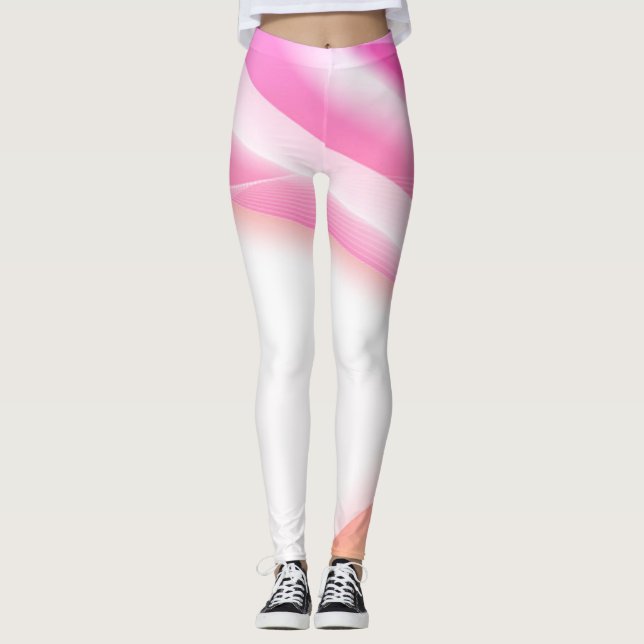 Abstract Swirl 3 Leggings (Front)
