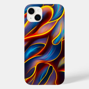 Abstract Swirl Blue Red Flames Case-Mate iPhone 14 Plus Case