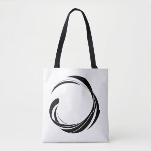 Abstract Swirl Circle Design – curved ring artwork Tote Bag
