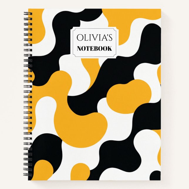 Abstract  Swirl Custom Spiral Notebook (Front)