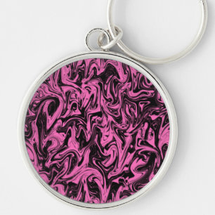 Abstract Swirl Key Ring
