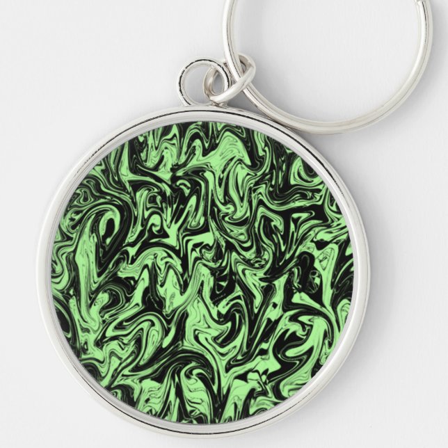 Abstract Swirl Key Ring (Front)