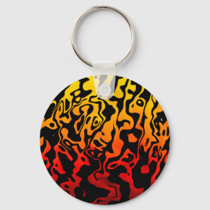 Abstract Swirl Key Ring