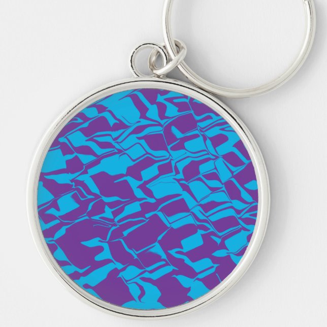 Abstract Swirl Key Ring (Front)