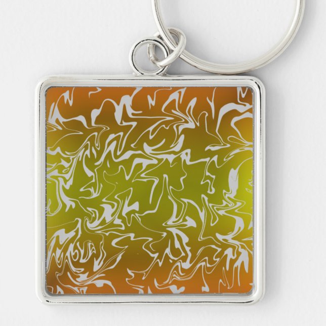Abstract Swirl Key Ring (Front)