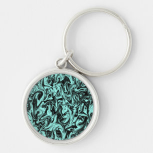 Abstract Swirl Key Ring
