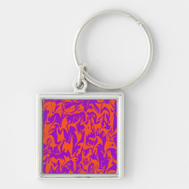 Abstract Swirl Key Ring (Front)