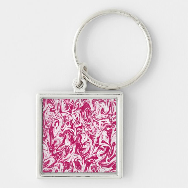 Abstract Swirl Key Ring (Front)