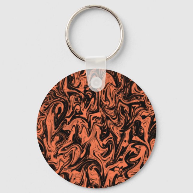 Abstract Swirl Key Ring (Front)