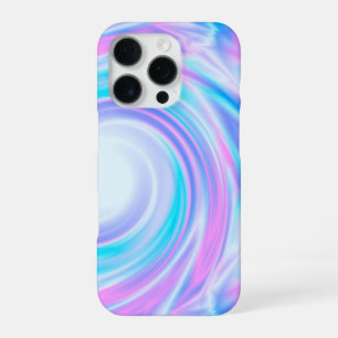 Abstract swirl liquid pastel purple colors print iPhone 16 pro case