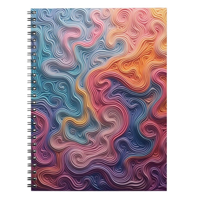 Abstract swirl notebook (Front)