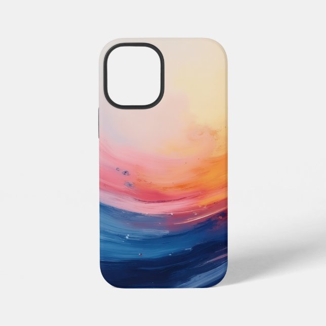 Abstract Swirl of Warmth and Depth iPhone Case (Back)