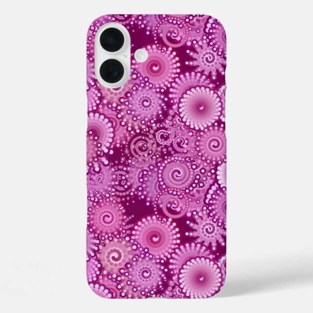 Abstract swirl pattern, purple, pink, plum, lilac Case-Mate iPhone case (Back)