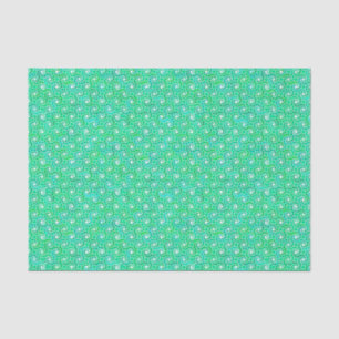 Abstract swirl pattern - shades of jade green tissue paper