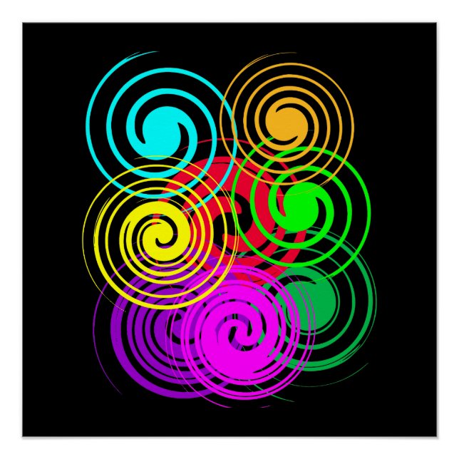 Abstract Swirl Poster (Front)