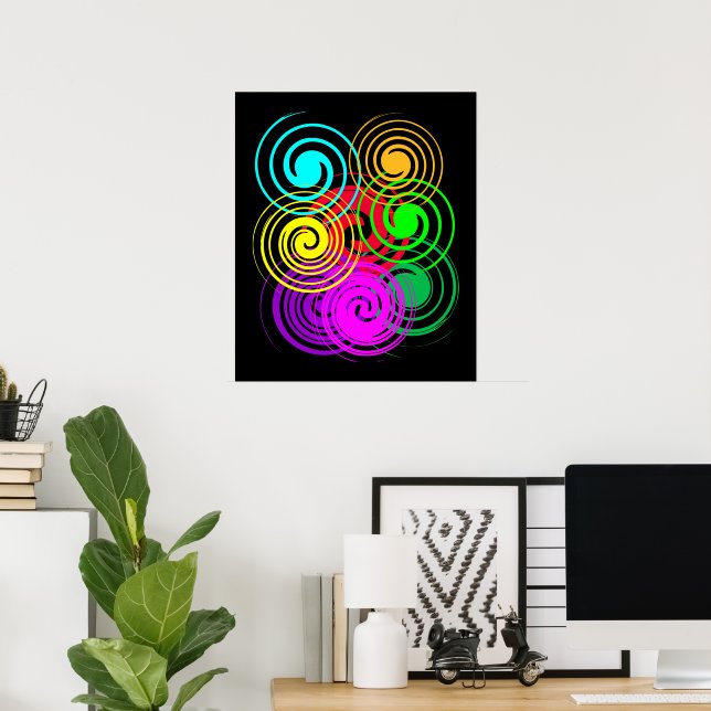 Abstract Swirl Poster (Home Office)