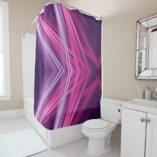 abstract swirl shower curtain