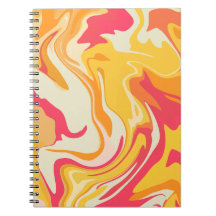 Abstract Swirling Design in Warm Tones